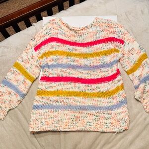 Colorful Striped Women's Sweater